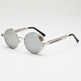 Metal Steampunk Sunglasses Men Women Fashion Round Glasses Brand Design Vintage Sunglasses High Quality UV400 Eyewear Shades