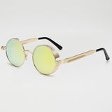 Metal Steampunk Sunglasses Men Women Fashion Round Glasses Brand Design Vintage Sunglasses High Quality UV400 Eyewear Shades