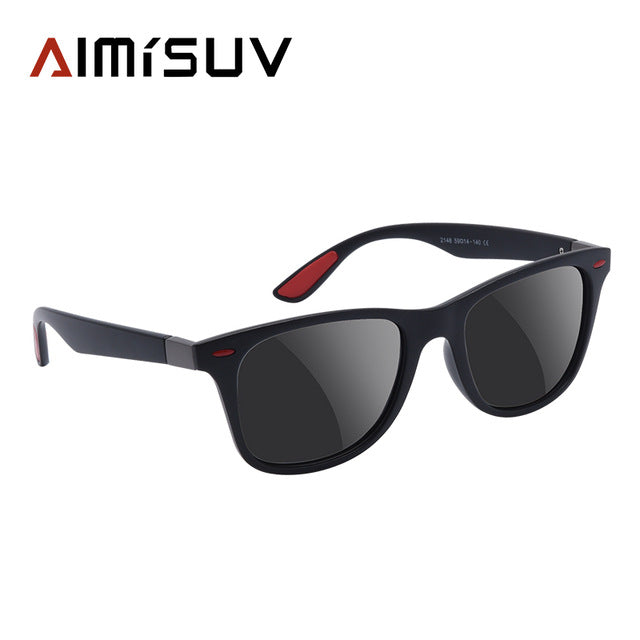 AMISUV Polarized Sunglasses Men Women Classic Rivet Square Frame