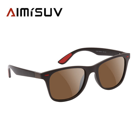 AMISUV Polarized Sunglasses Men Women Classic Rivet Square Frame Sun glasse for Men Driving Vintage Brand Designer Goggles UV400