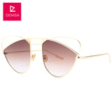 DENISA 2018 Butterfly Frame Cat Eye Sunglasses Women New Fashion Pink Red Retro Sun Glasses Girls UV400 zonnebril dames G18632