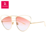 DENISA 2018 Butterfly Frame Cat Eye Sunglasses Women New Fashion Pink Red Retro Sun Glasses Girls UV400 zonnebril dames G18632
