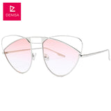 DENISA 2018 Butterfly Frame Cat Eye Sunglasses Women New Fashion Pink Red Retro Sun Glasses Girls UV400 zonnebril dames G18632