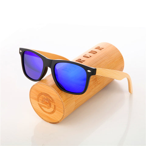 BARCUR Wood Sunglasses Spring Hinge Handmade Bamboo Sunglasses Men Wooden Sun glasses Women Polarized Oculos de sol masculino