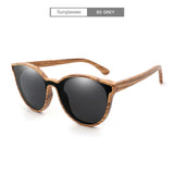 AZB 2018 New  Cat Eye Bamboo Sunglasses Men's UV400 Wooden glasses Women Brand Designer Original Wood Sun Glasses
