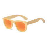 Polarized Wood bamboo Sunglasses Men women Polaroid square for men women Mirror Sun Glasses retro de sol eyewear 2018 Handmade
