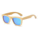 Polarized Wood bamboo Sunglasses Men women Polaroid square for men women Mirror Sun Glasses retro de sol eyewear 2018 Handmade
