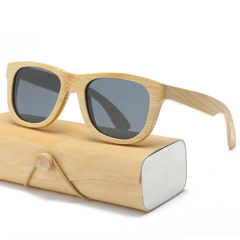 Polarized Wood bamboo Sunglasses Men women Polaroid square for men women Mirror Sun Glasses retro de sol eyewear 2018 Handmade