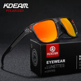 Non-slip Design New Arrival Men Sport Sunglasses Polarized Eyewear Women UV400 zonnebril mirror With Case KDEAM KD6790