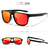 Non-slip Design New Arrival Men Sport Sunglasses Polarized Eyewear Women UV400 zonnebril mirror With Case KDEAM KD6790