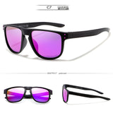 Non-slip Design New Arrival Men Sport Sunglasses Polarized Eyewear Women UV400 zonnebril mirror With Case KDEAM KD6790