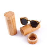 BerWer round Frame Bamboo Sunglass 2018 Fashion Wooden Sunglasses Men Women Sun Glasses