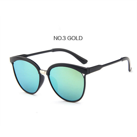 UVLAIK Vintage Cat Eye Sunglasses Women High Quality Brand Designer Fashion Sun glasses for Men Retro Mirror Eyewear UV400